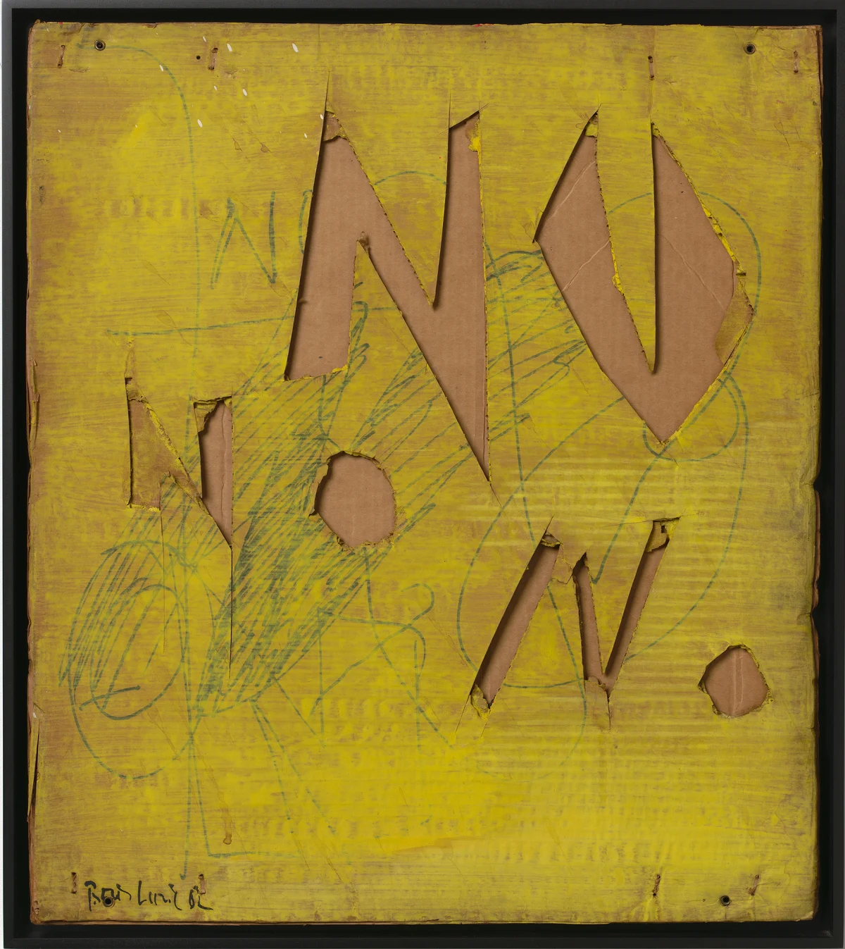 Christian Eisenberger, Anna K.E., Luise-Finn Tismer, Florian Meisenberg, Boris Lurie, Anna K.E., Egon Zippel, Boris Lurie, Rudolf Schwarzkogler, Thomas Zipp, Anne-Mie Van Kerckhoven, Boris Lurie, Egon Zippel, Thomas Zipp, Anselm Reyle, Boris Lurie, Florian Meisenberg, Anna K.E., Boris Lurie, Anselm Reyle, Peter Bonde, Luise-Finn Tismer, Boris Lurie, Chloe Piene, Rudolf Schwarzkogler, Boris Lurie, Thomas Zipp, Chloe Piene, Boris Lurie & Boris Lurie, NOs Cut Into Cardboard (Relief), 1962