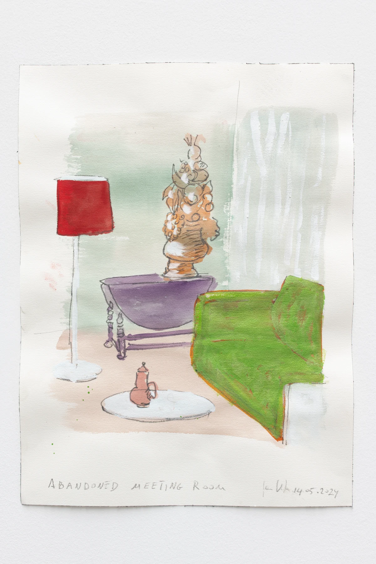 Jan Van Imschoot, Abandoned meeting room, 2024