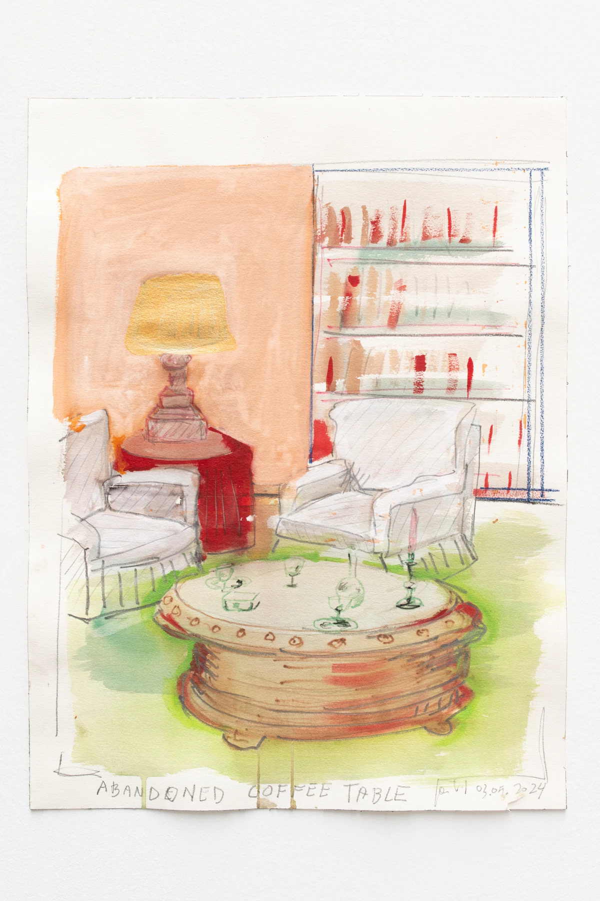 Jan Van Imschoot, Abandoned coffee table, 2024