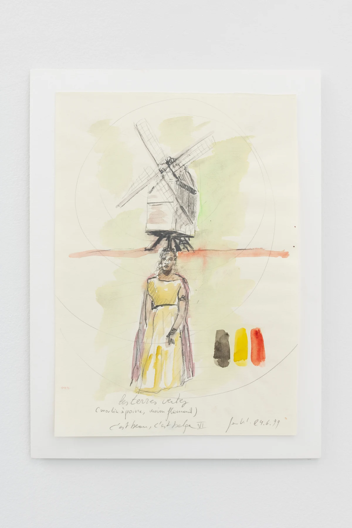 Jan Van Imschoot, Les terres vertes (moulin à poivre, version flamand), C'est beau, c'est belge VI, 1999