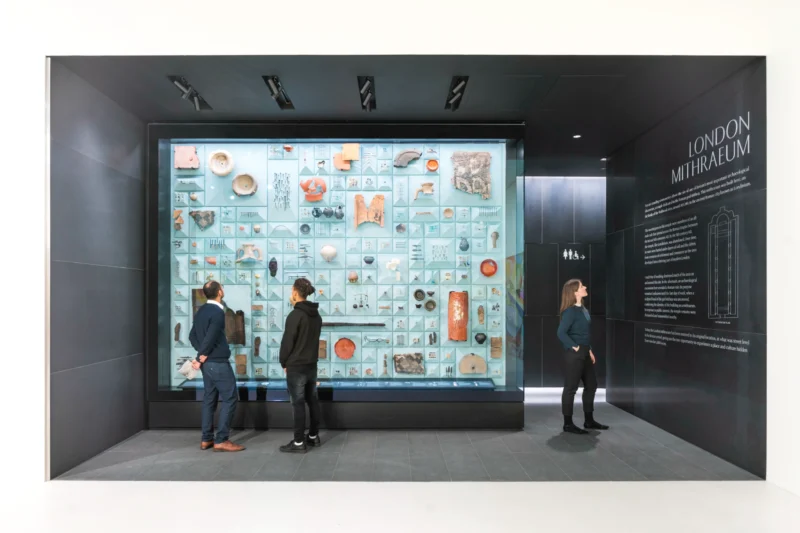 Installation shot from Permanent Exhibition, @ London Mithraeum Bloomberg SPACE