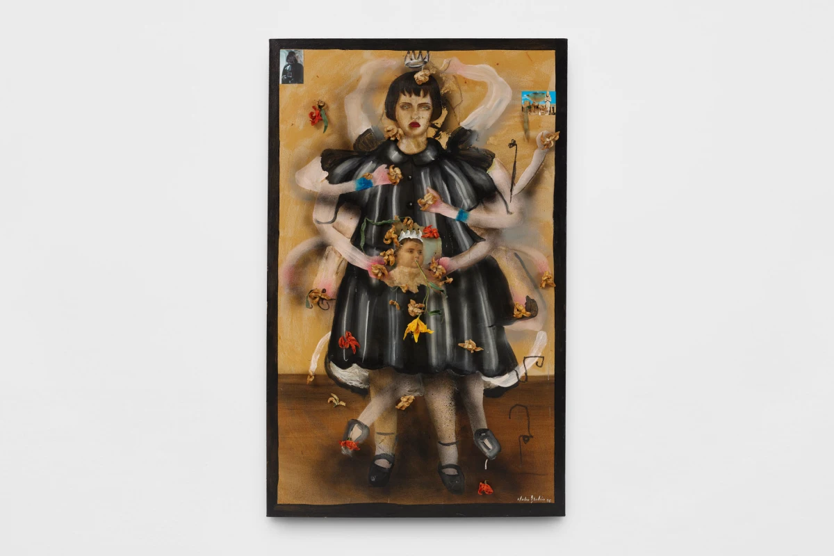 Julio Galán, Pregnant Sofia with Tiziana, 1995