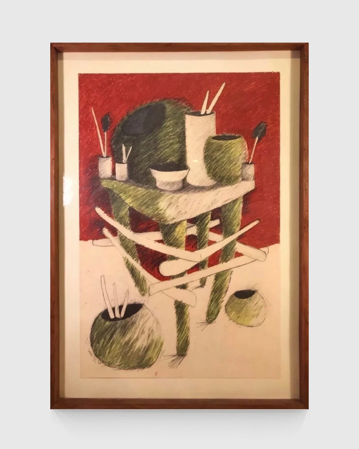 Stanley C. Wilson, Altar drawing #8, 1983