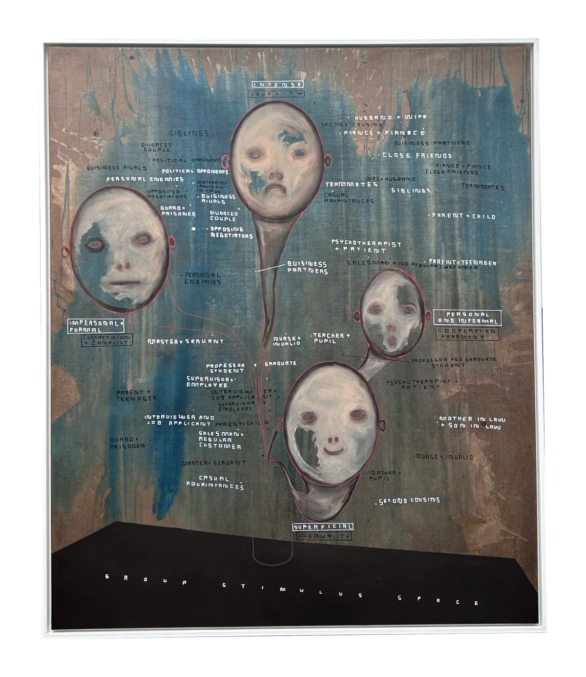 Christian Eisenberger, Anna K.E., Luise-Finn Tismer, Florian Meisenberg, Boris Lurie, Anna K.E., Egon Zippel, Boris Lurie, Rudolf Schwarzkogler, Thomas Zipp, Anne-Mie Van Kerckhoven, Boris Lurie, Egon Zippel, Thomas Zipp, Anselm Reyle, Boris Lurie, Florian Meisenberg, Anna K.E., Boris Lurie, Anselm Reyle, Peter Bonde, Luise-Finn Tismer, Boris Lurie, Chloe Piene, Rudolf Schwarzkogler, Boris Lurie & Thomas Zipp, A.B.: Four Dimensional 'Group Stimulus Space, 2015