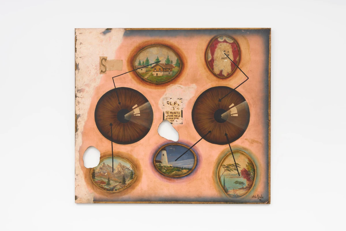 Julio Galán, Te mentí (Sofía). (Niños en la cama con Venus. Pupilas gigantes), 1988