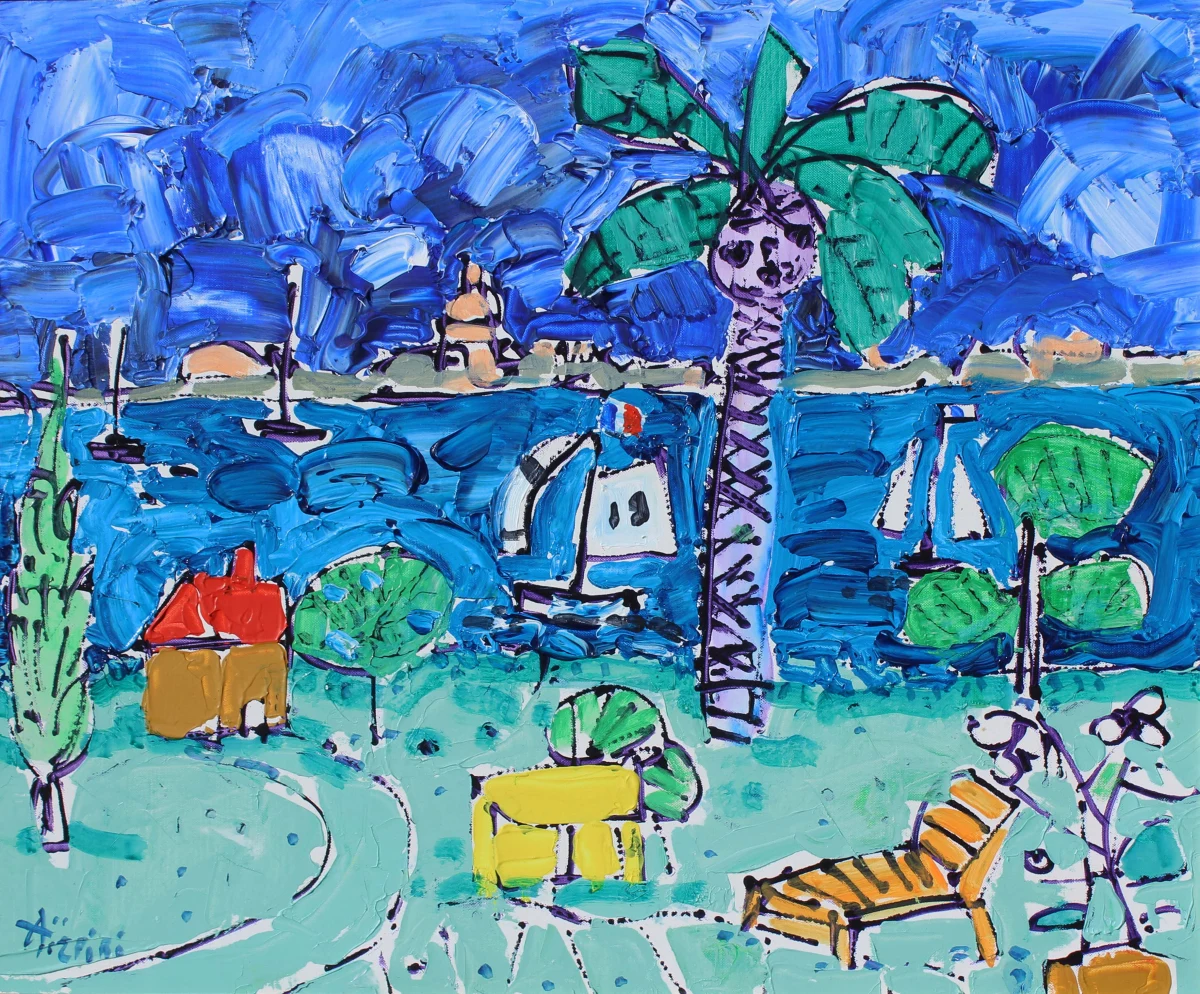 Paul Aïzpiri, La plage de Beauvallon