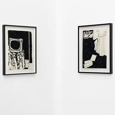 Image from Martin Wong: Works on Paper, at Galerie Buchholz