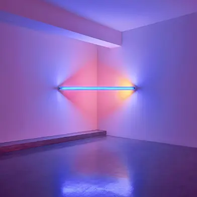 Image from Dan Flavin, at Ordovas