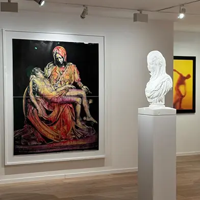 Image from Barry X Ball and Andres Serrano: Pious & Profane, at Patricia Low Contemporary