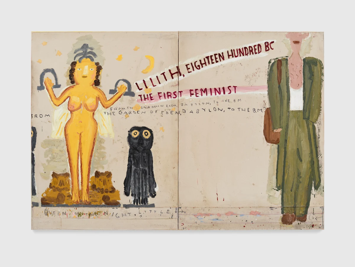 Rose Wylie, Lilith and Gucci Boy, 2024