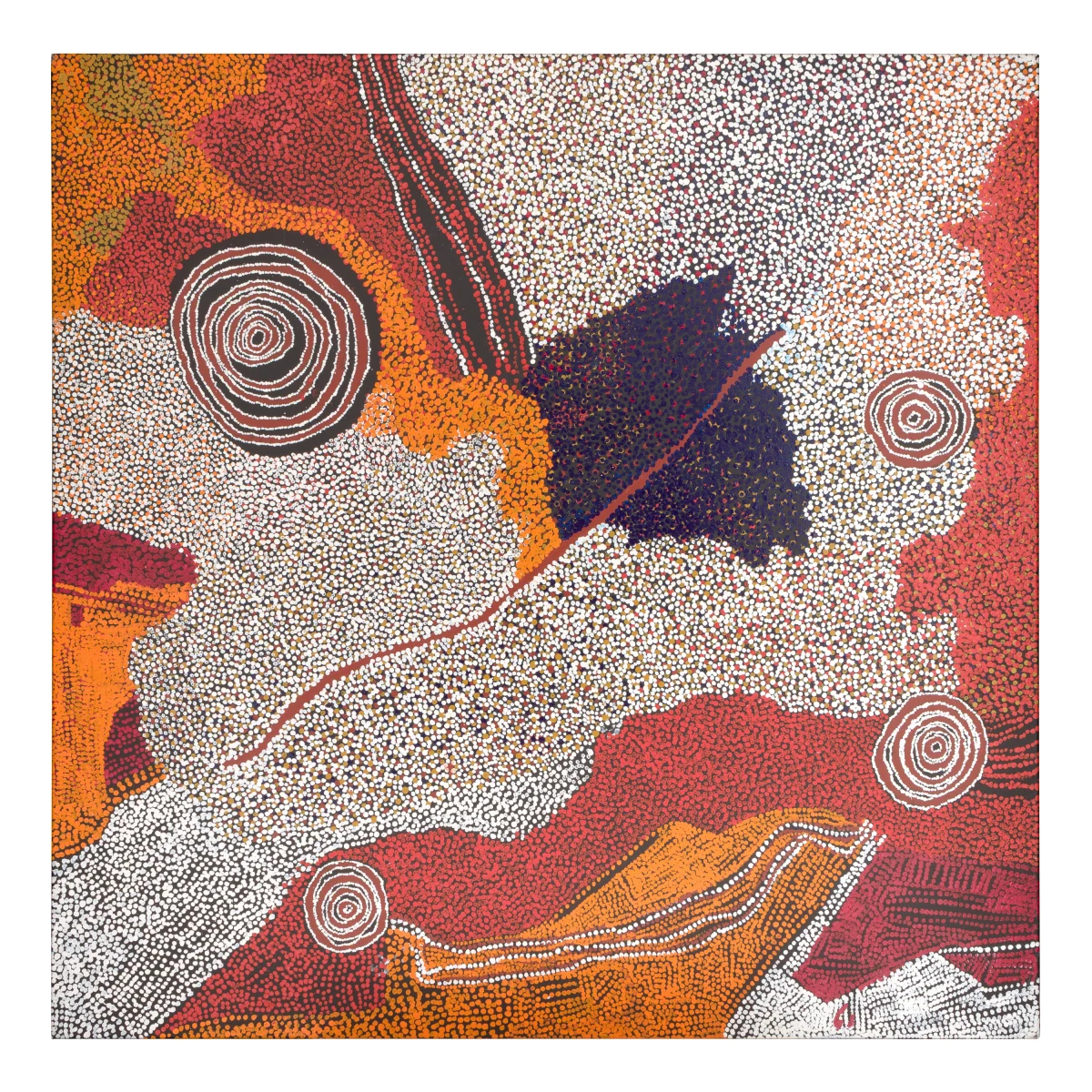 Bill Whiskey Tjapaltjarri, Rockholes Near the Olgas, 2008