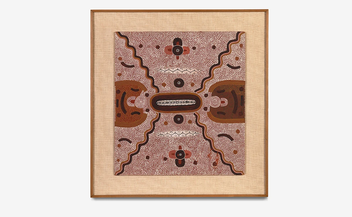 Kaapa Tjampitjinpa, Wati Ngatitjirri – Budgerigar Ancestor, 1973