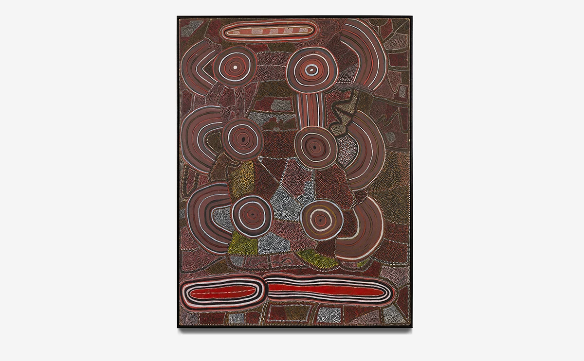 Mick Namarari Tjapaltjarri, Kangaroo (Malu) Dreaming, 1973