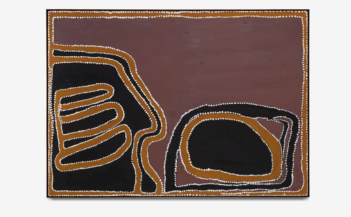 Rover Thomas Joolama, Three Women Dreaming, 1995