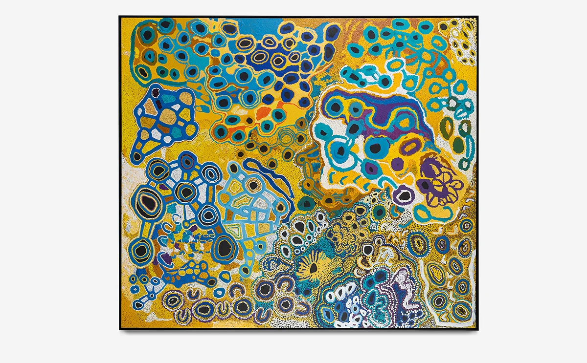 Estelle Hogan, Myrtle Pennington, Ngalpingka Simms, Lorraine Davies, Debbie Hansen & Tjaruwa Woods, Kuru Ala, 2016