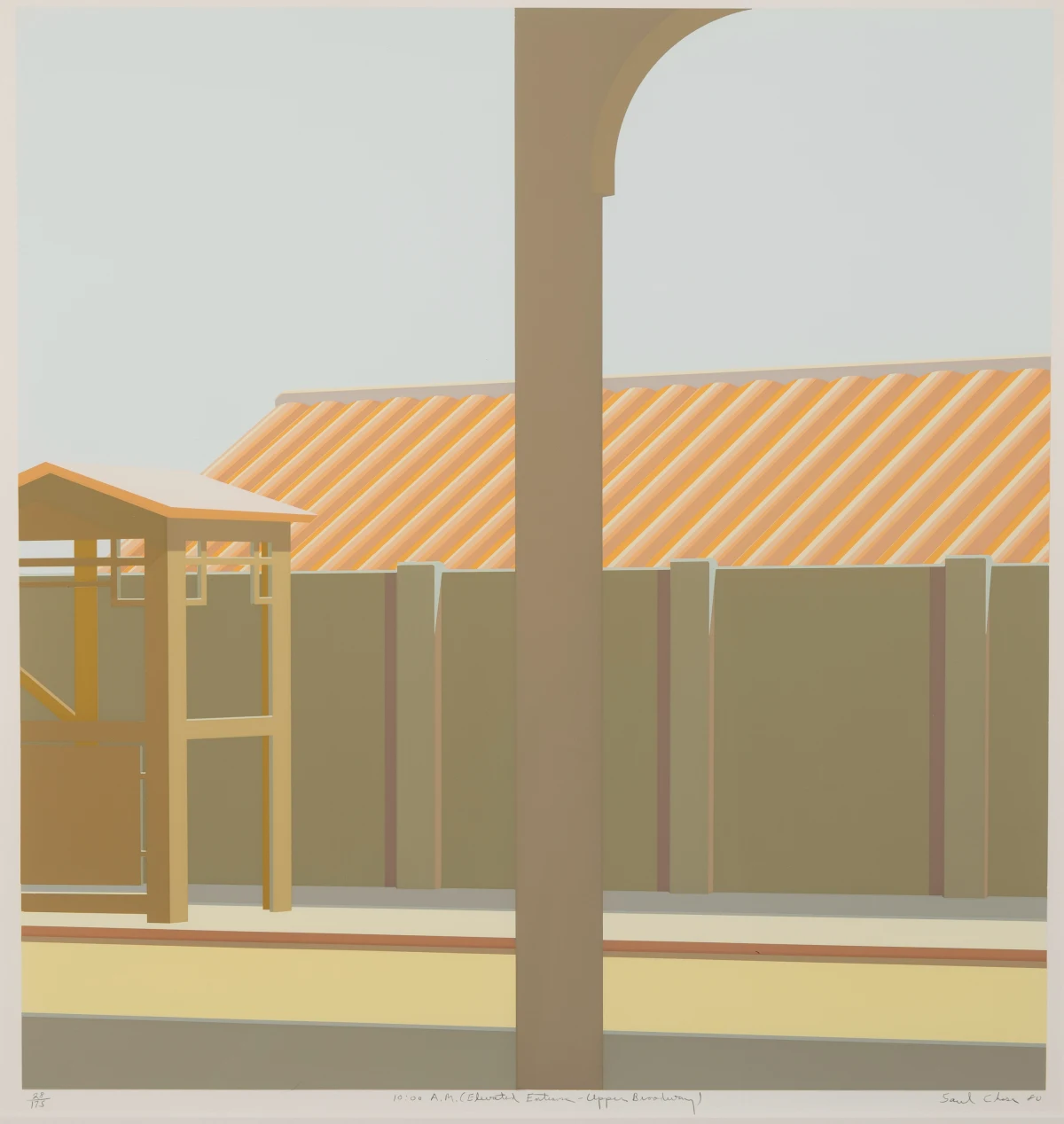 Joseph Peller, David DeSimone, Joseph Peller, Richard Haas, Doug Safranek, John Baeder & Saul Chase, 10:00 A.M. (Elevated Entrance-Upper Broadway), 1980