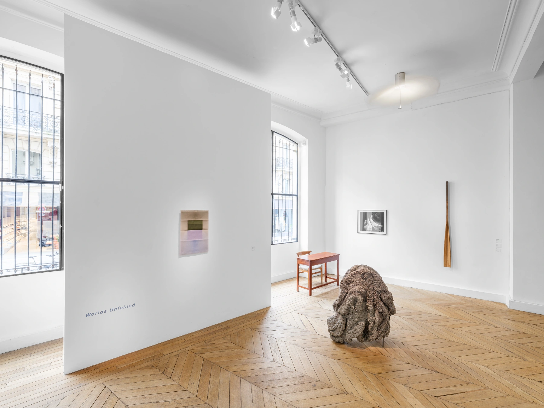 Installation shot from <b>Worlds Unfolded</b>, @ Galerie Maria Wettergren