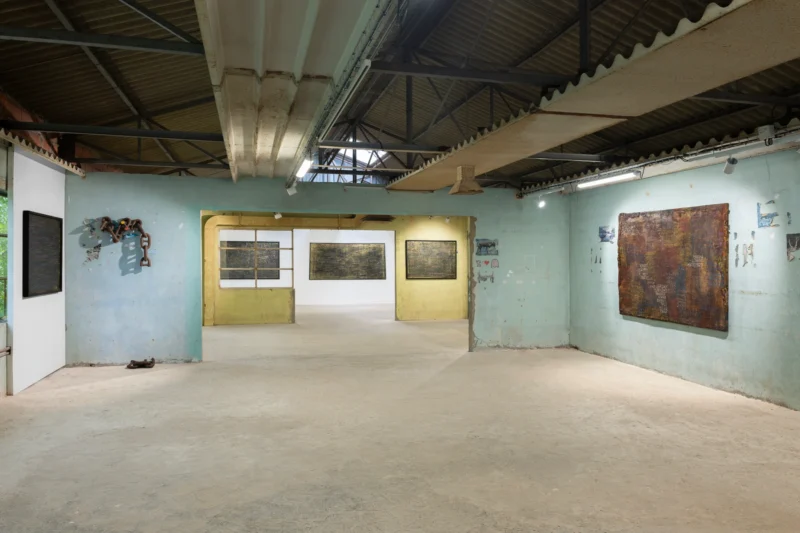 Installation shot from Pascale Marthine Tayou: Tchâm: Confidences, @ Galleria Continua