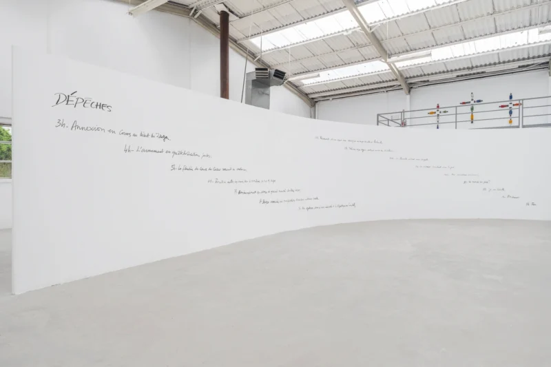 Installation shot from Pascale Marthine Tayou: Tchâm: Confidences, @ Galleria Continua