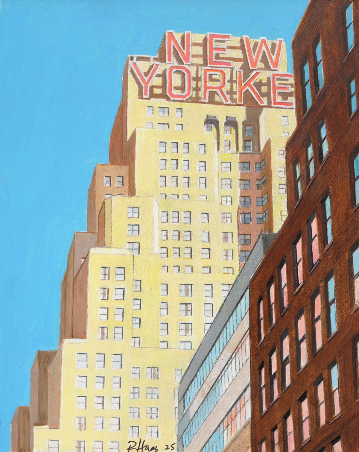 Saul Chase, John Baeder & Richard Haas, Hotel New Yorker, 2025