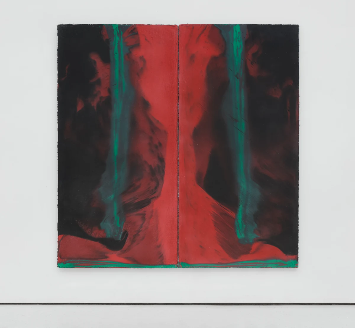 Harminder Judge, Untitled (branch aligned with her torso), 2024