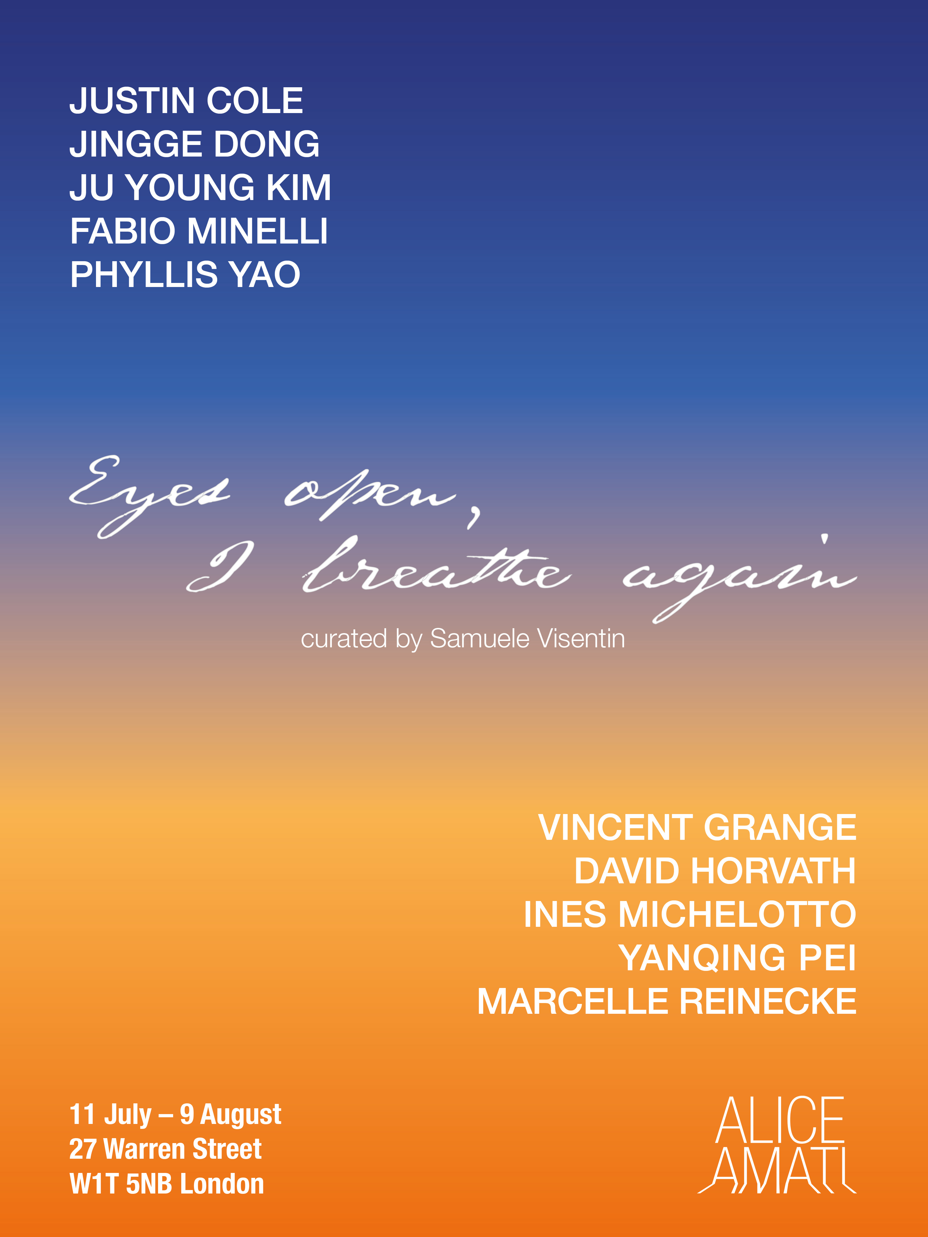 Image for Eyes open, I breathe again, at Alice Amati