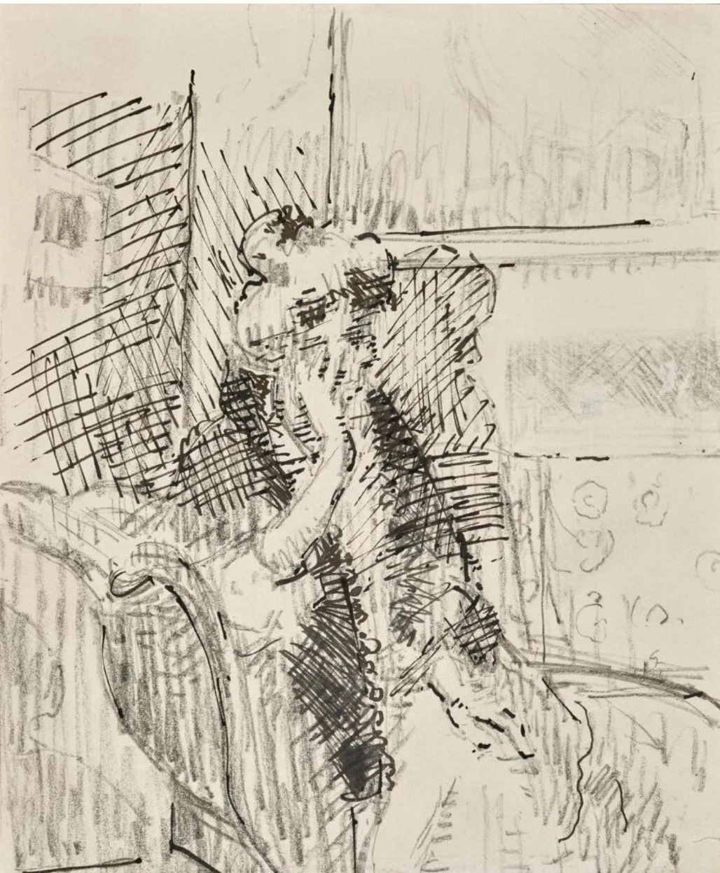 Walter Sickert, Study for La Carolina: Venetian Girl Seated on a Sofa, c.1903-1904