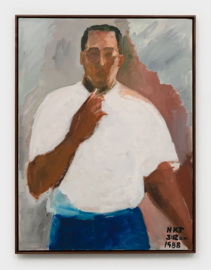Henry Taylor, Self portrait w/ Cigarette, 1988