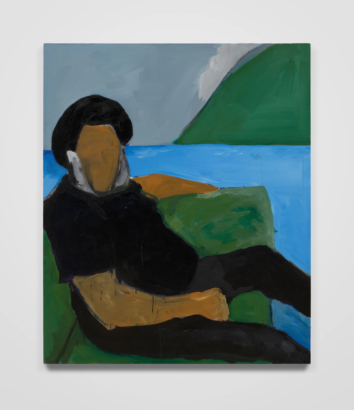 Henry Taylor, Henry Taylor & Henry Taylor, Portrait of my nephew ''Sean Dominick Kendrick'', never drift away, 2024