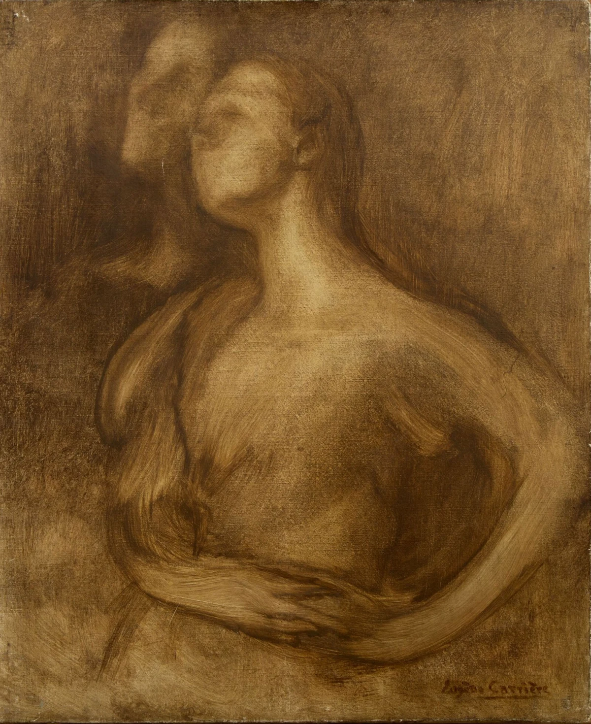 Eugène Carrière, Le couple (The Couple), c. 1890-1895