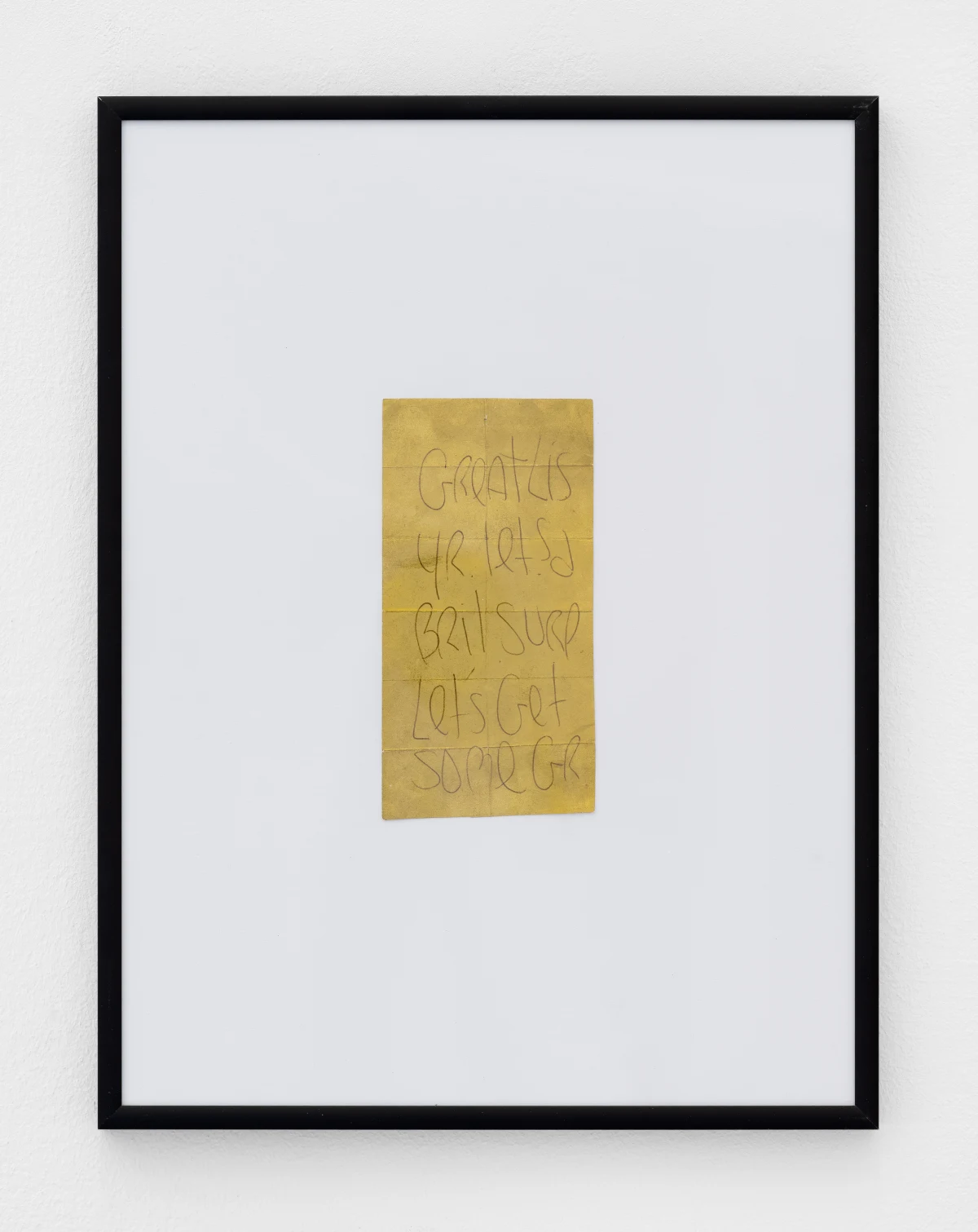 James Lee Byars, Great L., 1978