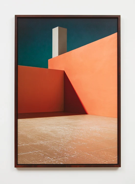 James Casebere, Courtyard with Orange Wall, 2017