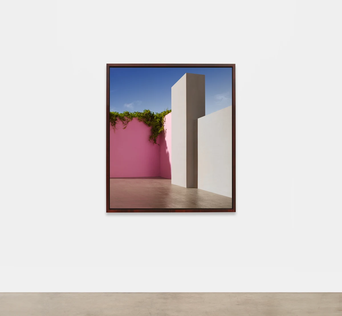 James Casebere, Courtyard with Foliage (Day), 2021