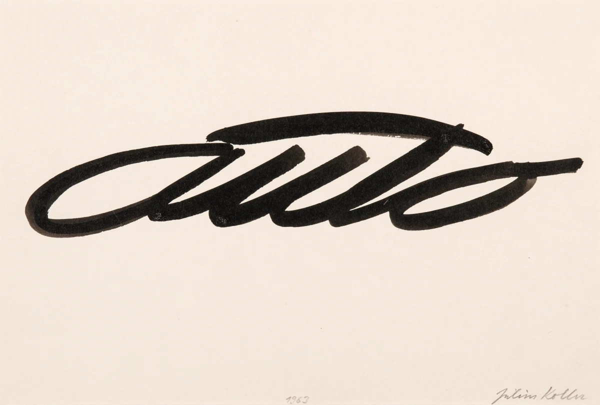 Július Koller, Untitled (auto), 1963