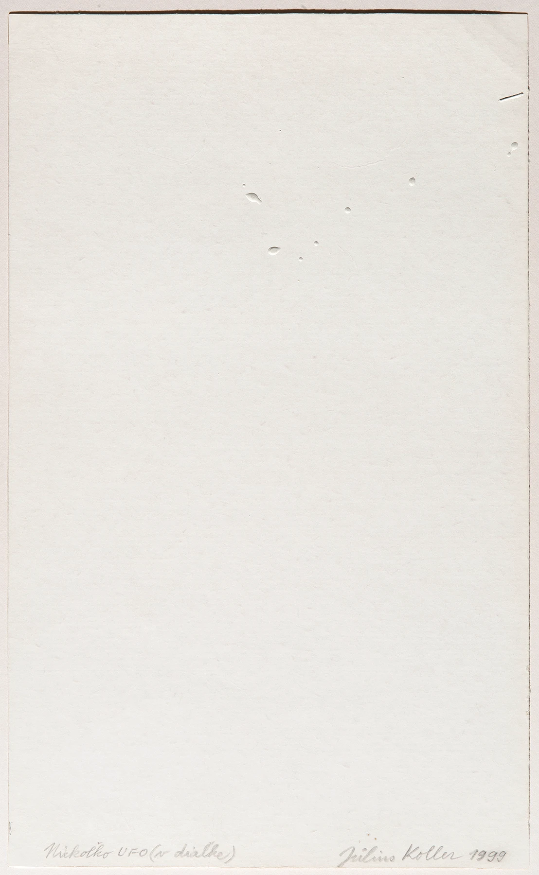 Július Koller, Untitled (Drips), 1999