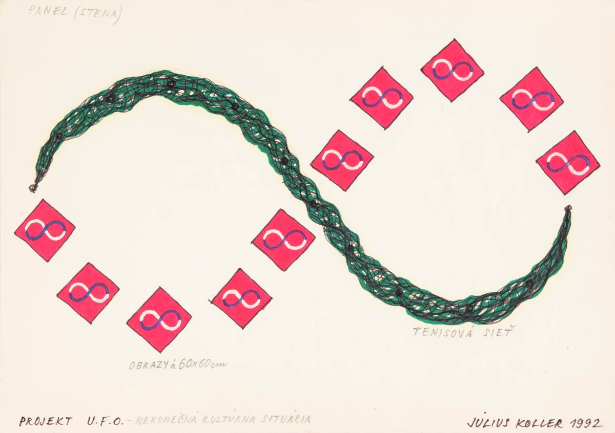 Július Koller, Untitled (Infinity), 1992
