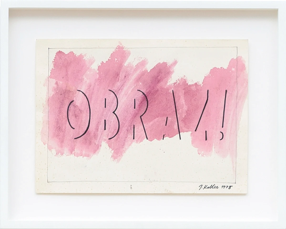 Július Koller, Untitled (Obraz!), 1975