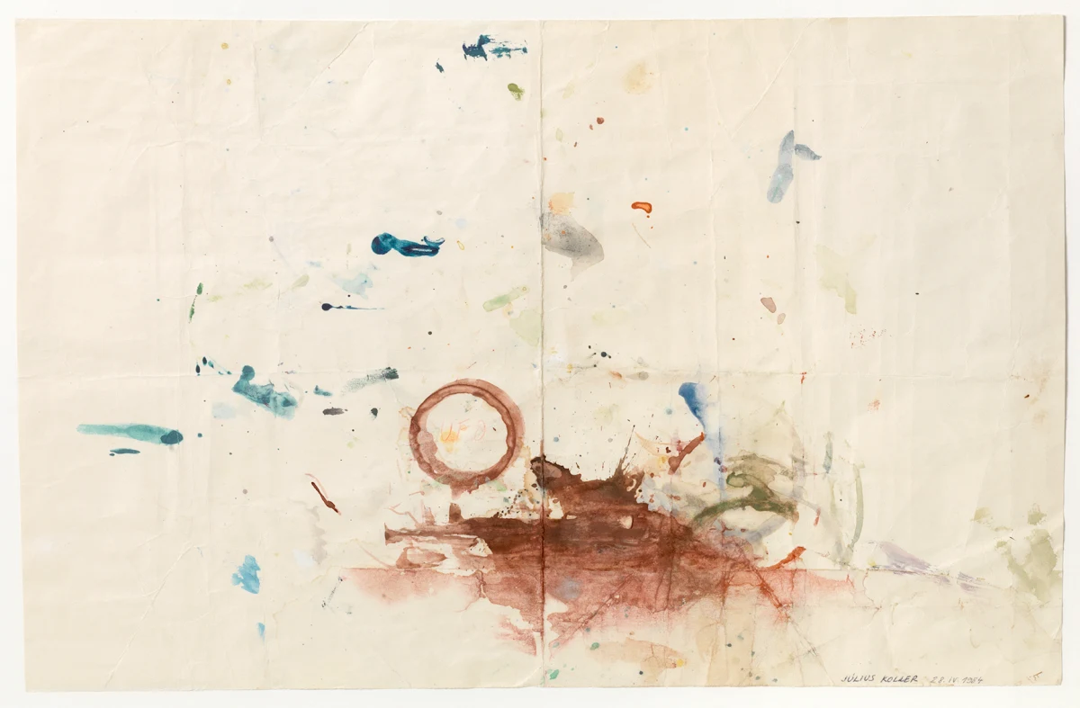 Július Koller, Untitled (Paint marks), 1984