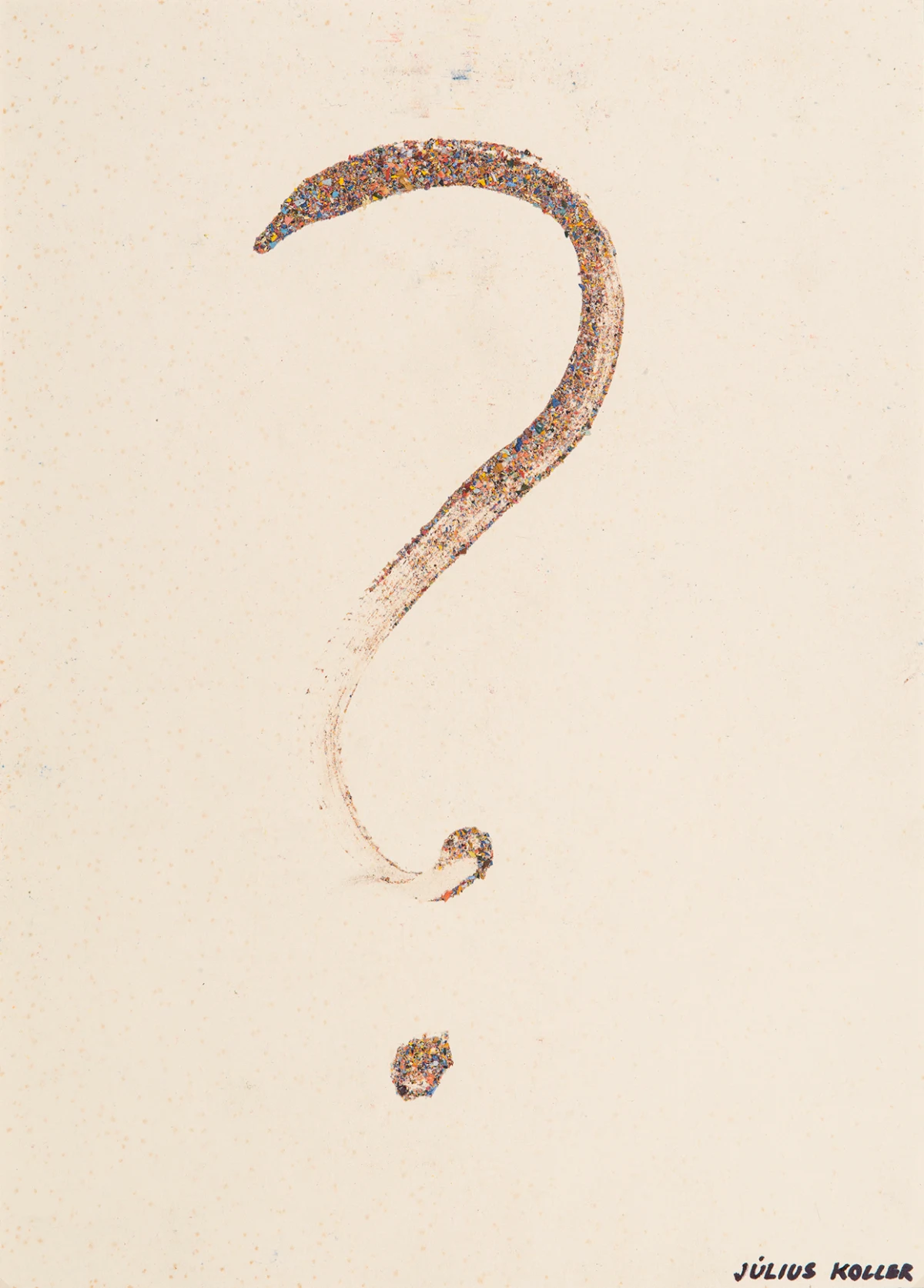 Július Koller, Untitled (Question mark), Undated