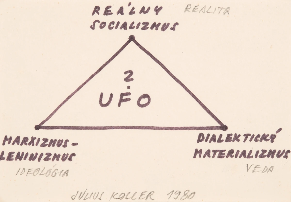 Július Koller, Untitled (UFO Realita), 1980