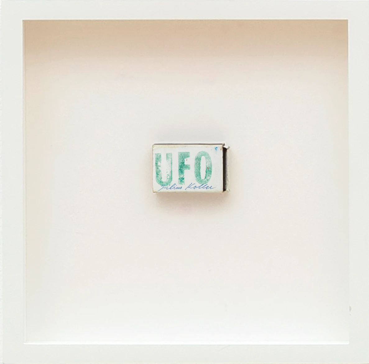 Július Koller, Untitled U.F.O. (Matchbox), c. 1970