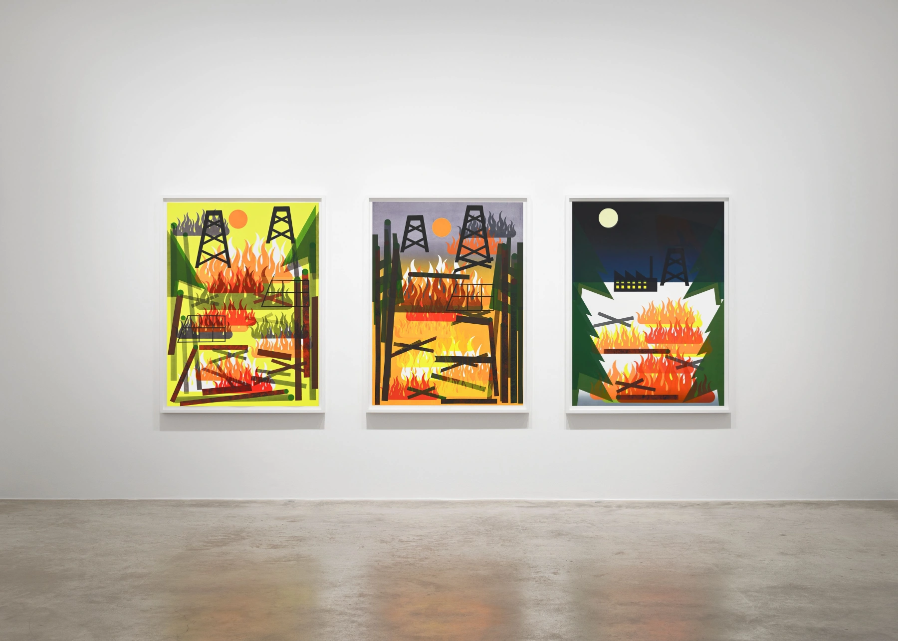 Installation shot from <b>Nina Chanel Abney: Now What? Or What Else?</b>, @ Perrotin