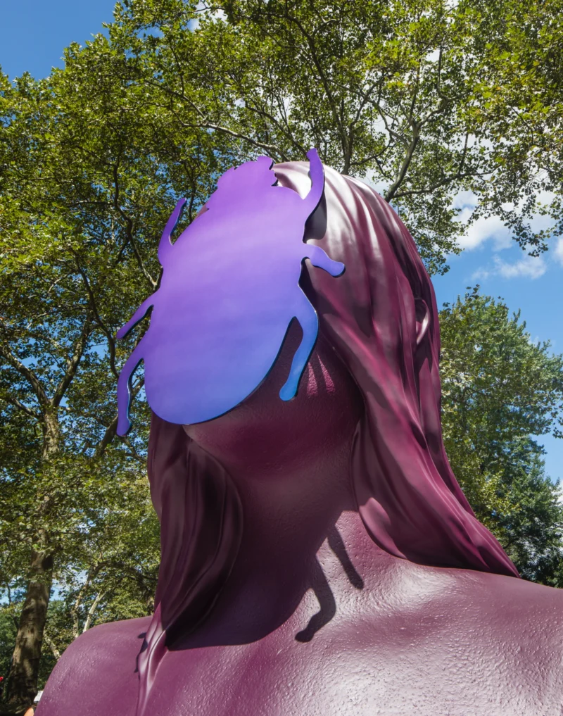 Installation shot from Monira Al Qadiri: First Sun, @ Public Art Fund