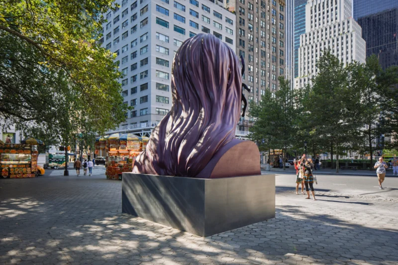 Installation shot from Monira Al Qadiri: First Sun, @ Public Art Fund