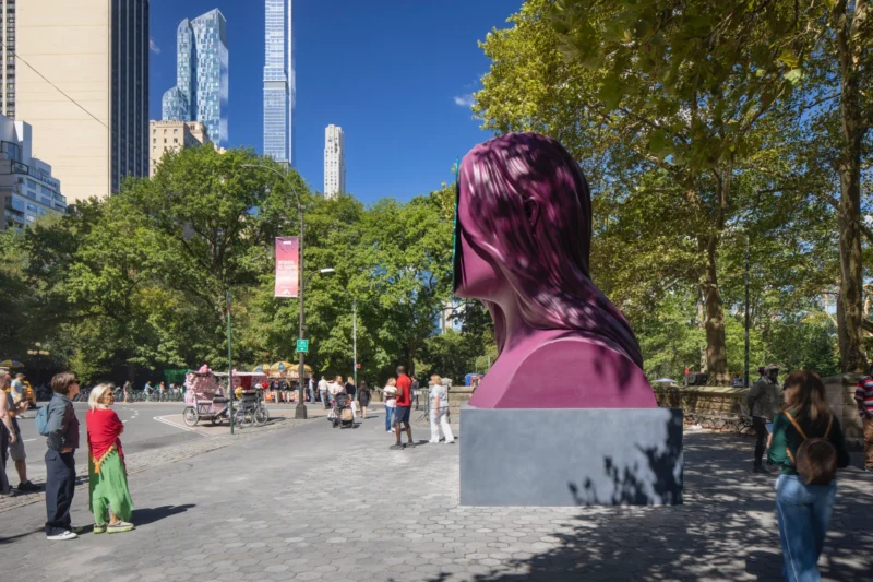 Installation shot from Monira Al Qadiri: First Sun, @ Public Art Fund