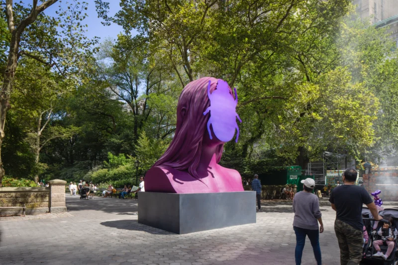 Installation shot from Monira Al Qadiri: First Sun, @ Public Art Fund