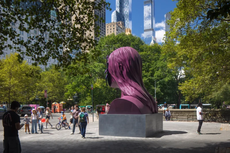 Installation shot from Monira Al Qadiri: First Sun, @ Public Art Fund