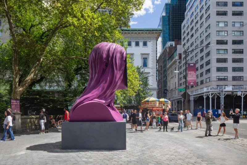 Installation shot from Monira Al Qadiri: First Sun, @ Public Art Fund