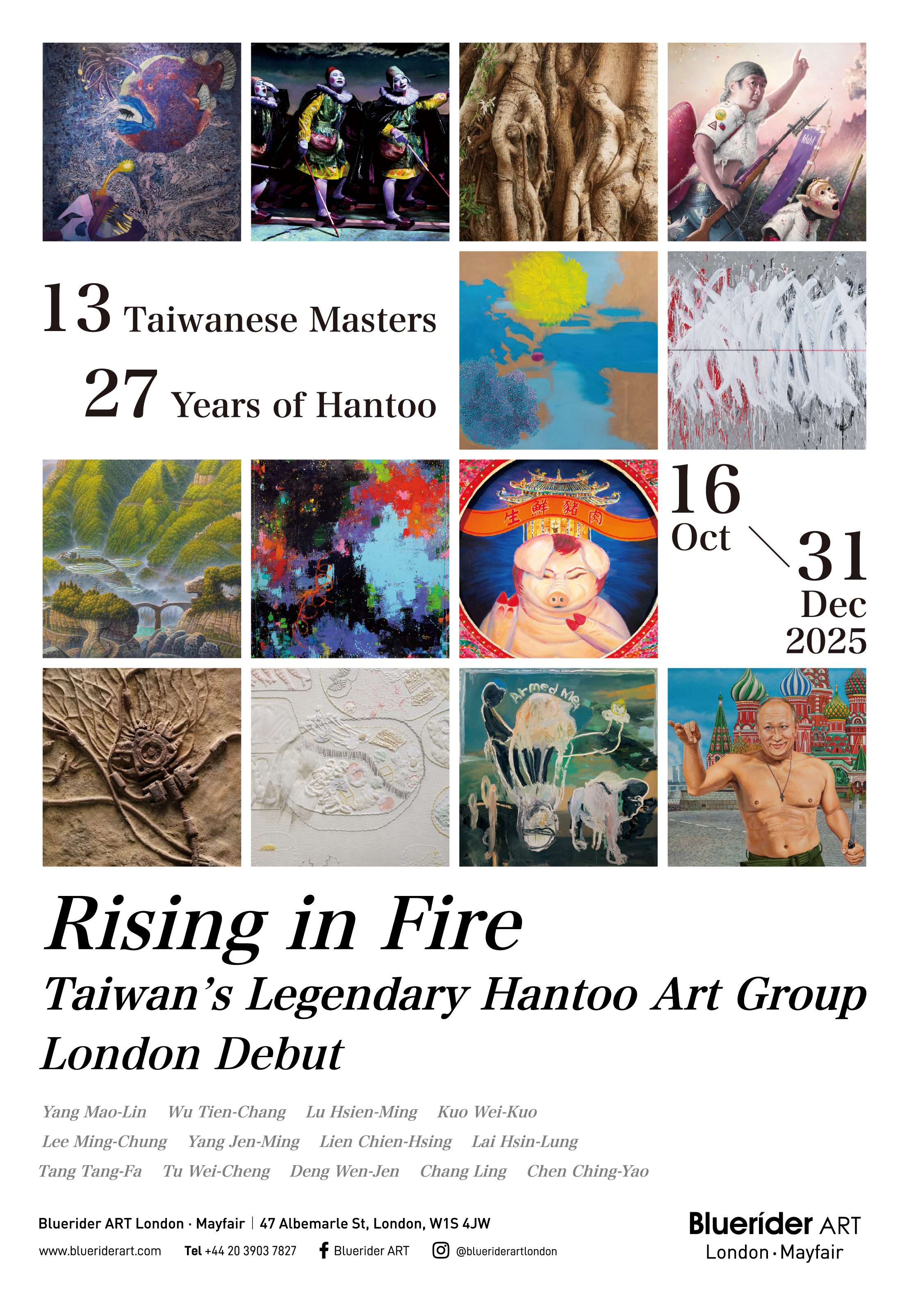 Image for Rising in Fire: Hantoo Art Group - The Making of Taiwan’s Art History, at Bluerider ART London
