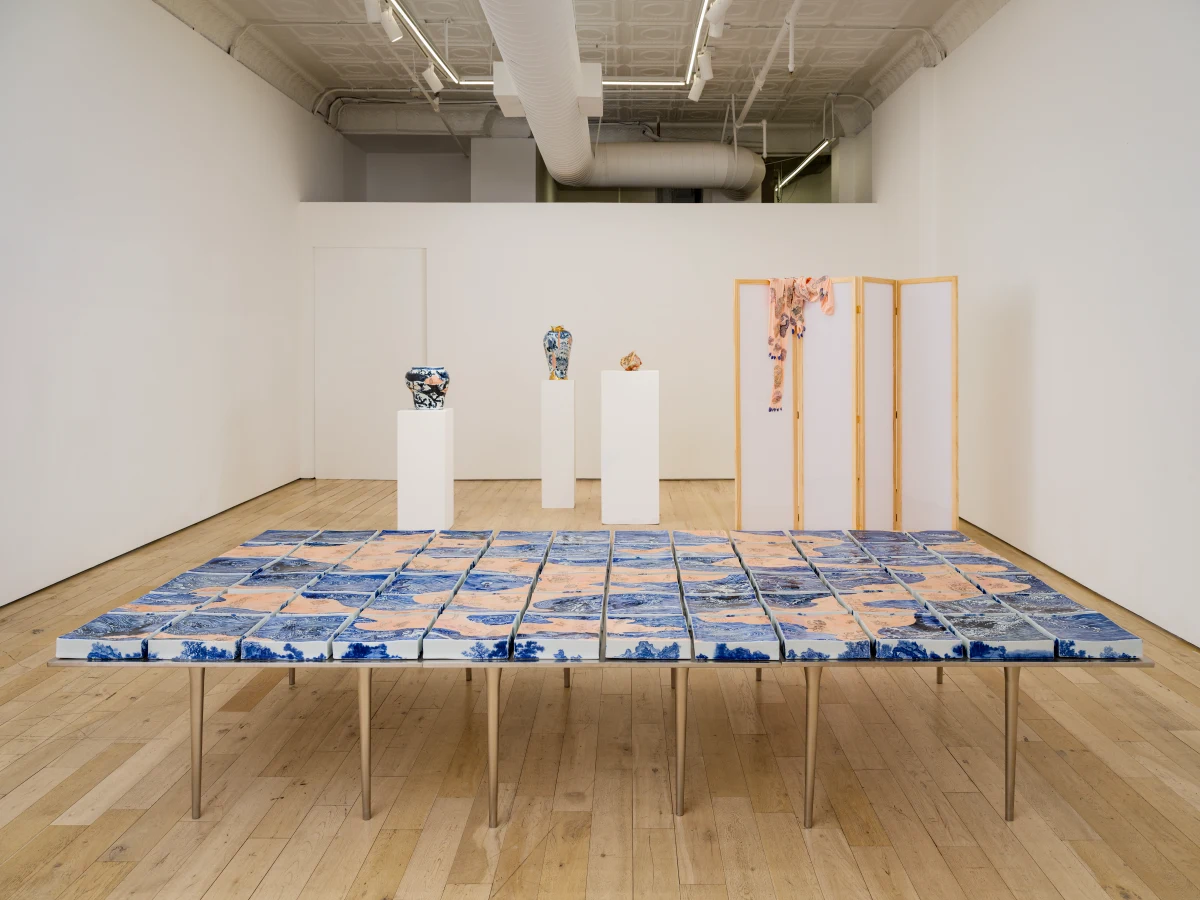 Lin Wang & Lin Wang, Porcelain Flesh Table, 2025